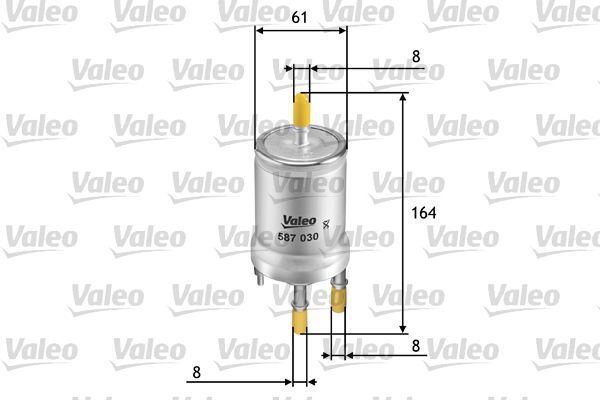 Valeo 587030 Kraftstofffilter FüR Audi Seat Skoda VW-image