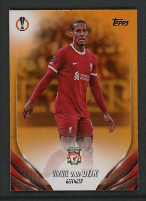 2024 VIRGIL VAN DIJK 07/25 TOPPS UEFA EUROPA LEAGUE | eBay
