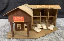 Vintage Rare Model Train Building Store "Dealers Supply Company 1934" WOW!