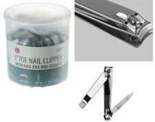 36 HEAVY DUTY 3-1/4" FINGER TOE NAIL CLIPPERS TRIMMER CLEANER FILE STRAIGHT N236