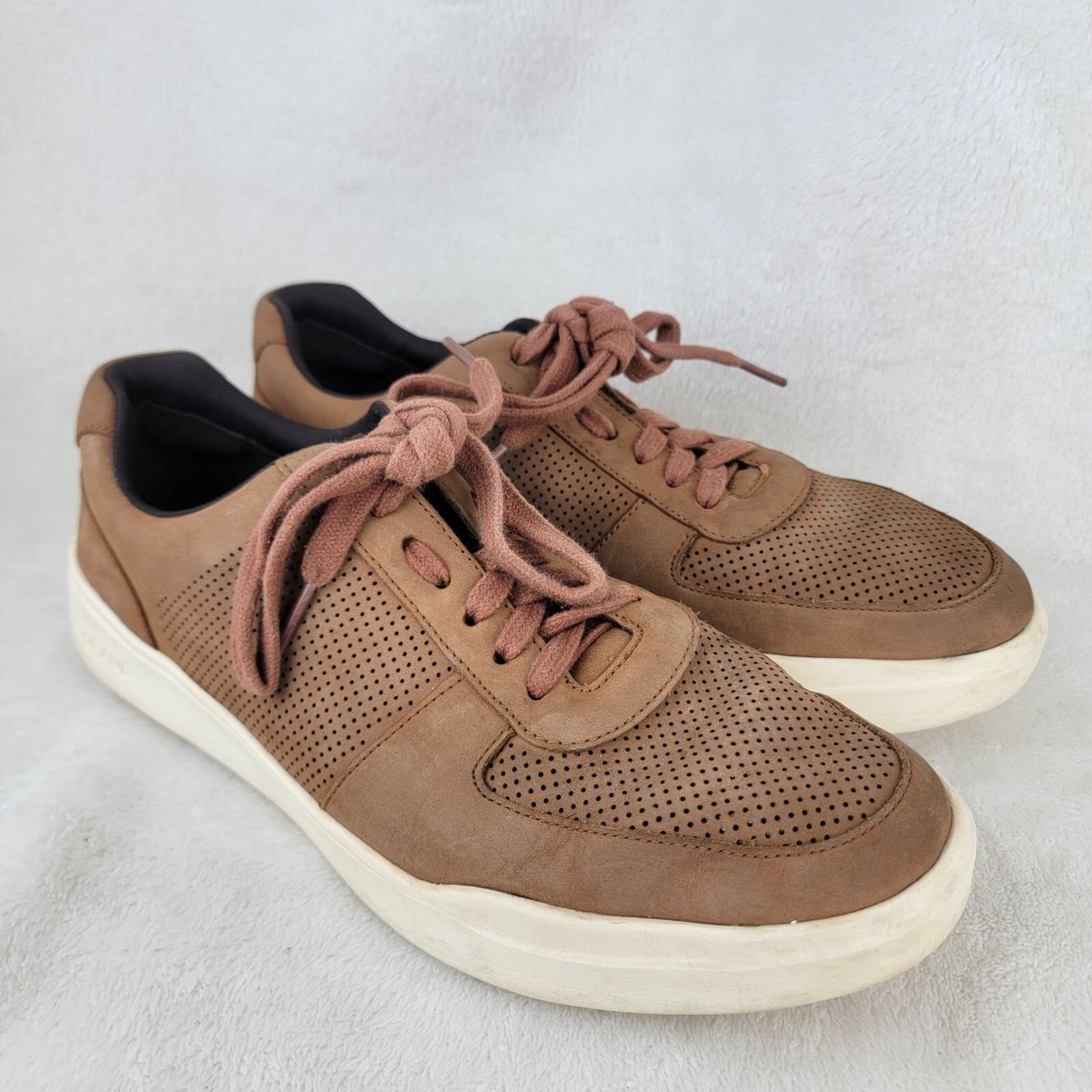 Cole Haan Grand.OS Tan Leather Crossover Sandals Men’s Size 13 MEN main image 3