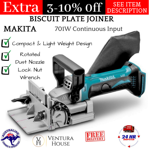 Cordless Plate Biscuit Joiner 18V New Tool Blade Connector Makita Biscuit Joiner eBay
