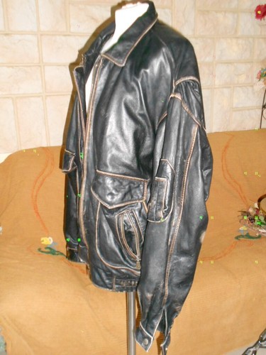 giubbotto in pelle aviatore " Vintage " taglia 50 /52 L ,usato - Foto 2 di 19