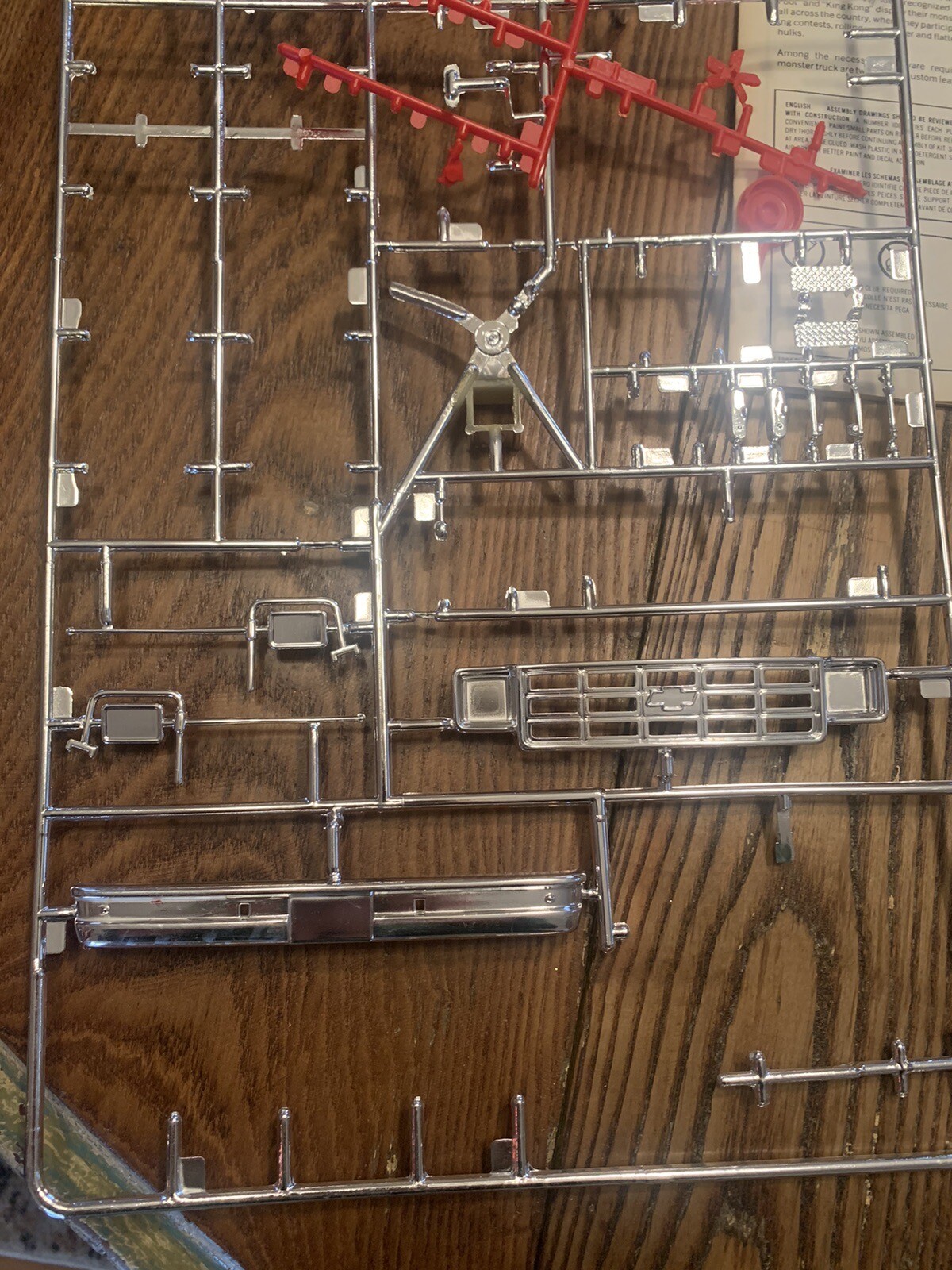 Revell SWAMP MONSTER Chevy Pickup MONSTER TRUCK Model Kit Parts Lot Of