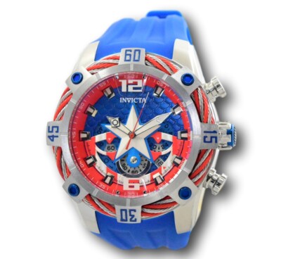 時計 INVICTA CAPTAIN AMERICA LIMITED EDITION Invicta Marvel Captain America Mens 52mm Limited Edition