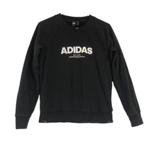 Adidas Est. 1949 Herzogenaurach Sweatshirt Crew Neck Pullover Women Black Small