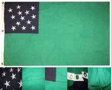3X5 Embroidered Sewn Green Mountain Boys 100% Cotton 3'x5' Flag Brass Grommets