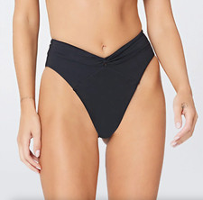 L Space Nancy Lee Bitsy High Cut Black Bikini Bottom L105342 Women  s Size Small