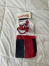 Vintage Cleveland Indians Baseball  Windsock