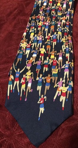 Alynn Neckwear - Marathon Runners Silk Neck Tie