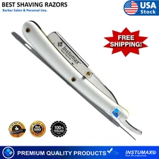 Pro Barber Hair Shaving Razor Straight Edge Folding For Salons & Home Use