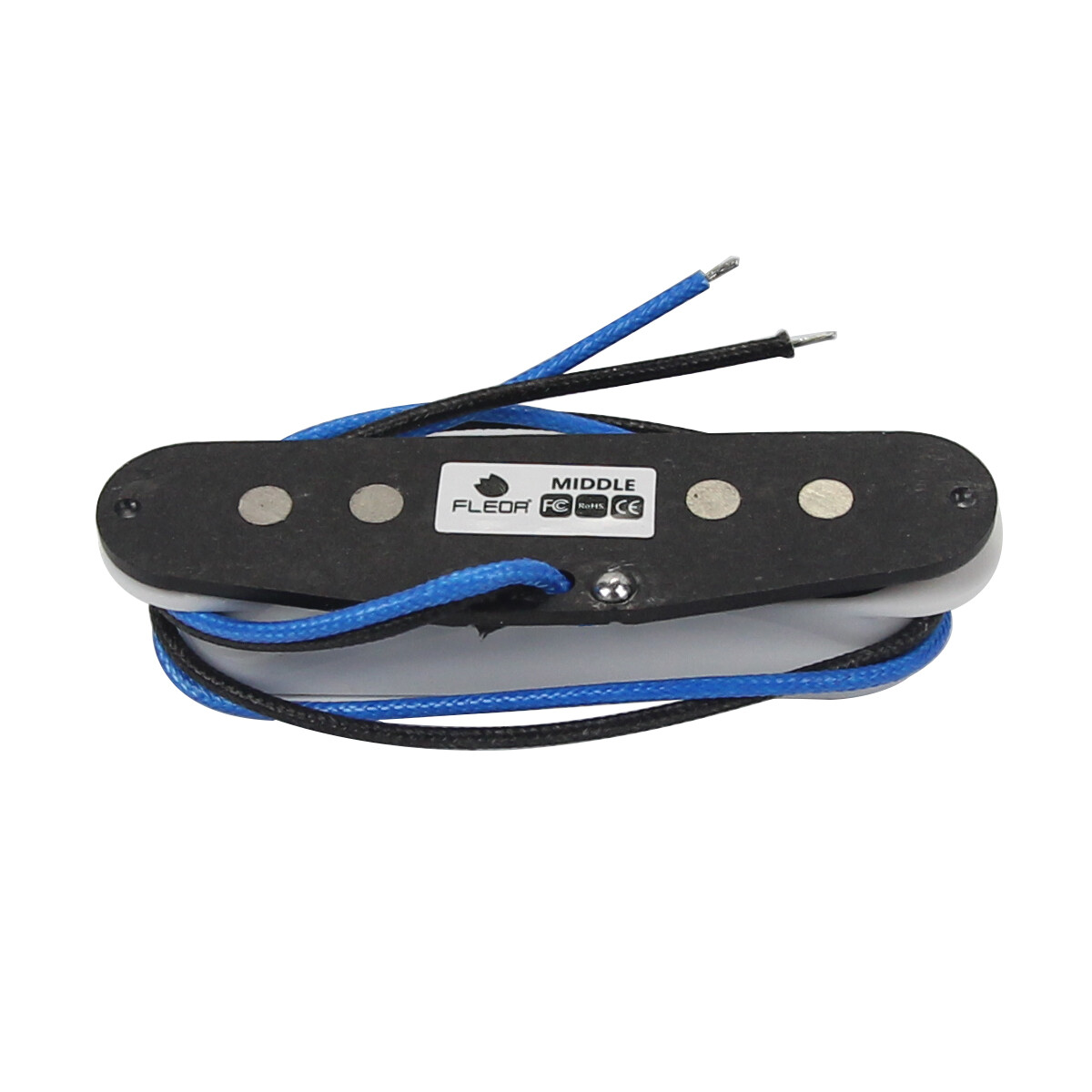 Pickup FLEOR FD ST bianco Alnico 5 per chitarra foto 5