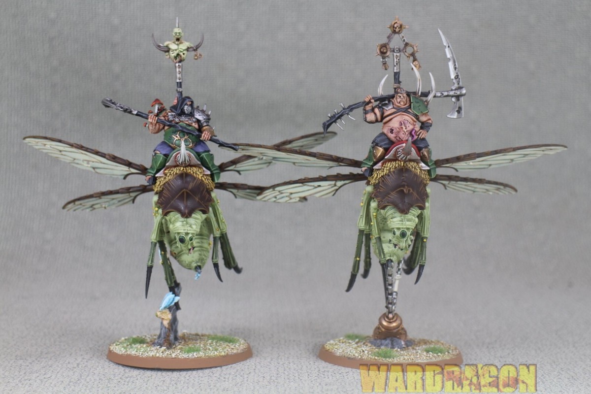 2X PUSGOYLE BLIGHTLORDS /Maggotkin of Nurgle / Warhammer AoS / Very Well Painted EUR 109,00 - FR