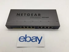 Netgear ProSafe GS108P 8-Port Gigabit  PoE Ethernet Switch FREE S/H