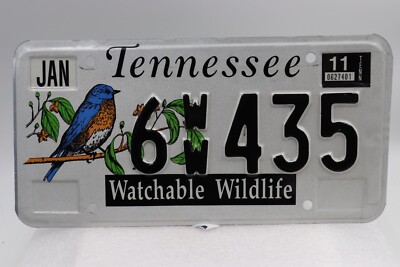 1994-2007 Tennessee WATCHABLE WILDLIFE Blue Bird License Plate