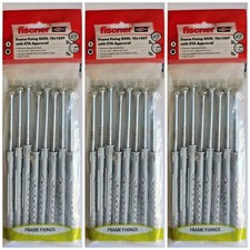 3 x FISCHER SXR-L T  FRAME FIXINGS  COUNTERSUNK SCREW 10 x 120mm (Pack of 24)