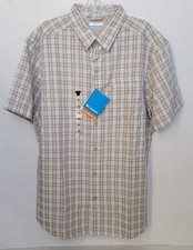 Columbia Button Up Short Sleeve Shirt Men's Size M