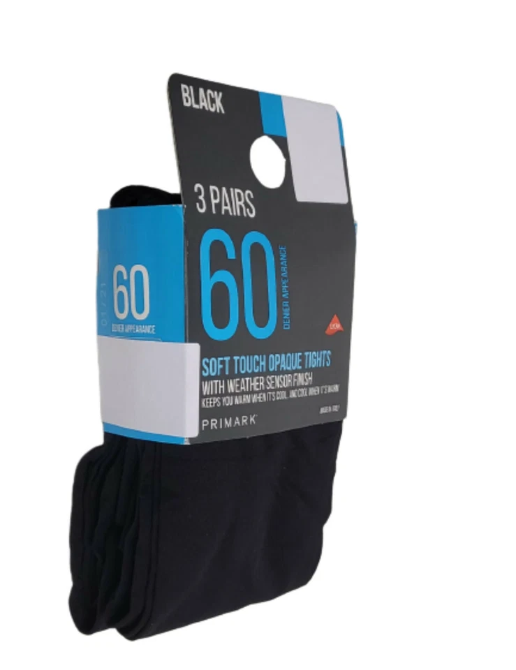 Calzas suaves para mujer 30/40/60/80/100 Denier damas 3 pares de calzas opacas con lycra Foto 3 de 4