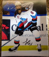 JACKSON GILLESPIE SIGNED 8X10 MATTE PHOTO KELOWNA ROCKETS (A)