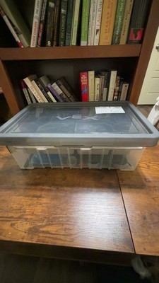 VEX IQ Robotics Parts Lot w/ Storage Bin, Gears, Wheels, Beams 