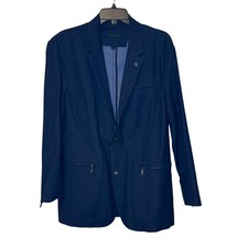 John Varvatos Men's Blazer Suit Jacket Boga Long Sleeve Single Vent Navy Blue 40