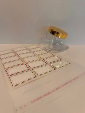 20 Pack 6oz 180ml Plastic Jars with Gold Lids, Round Clear Container