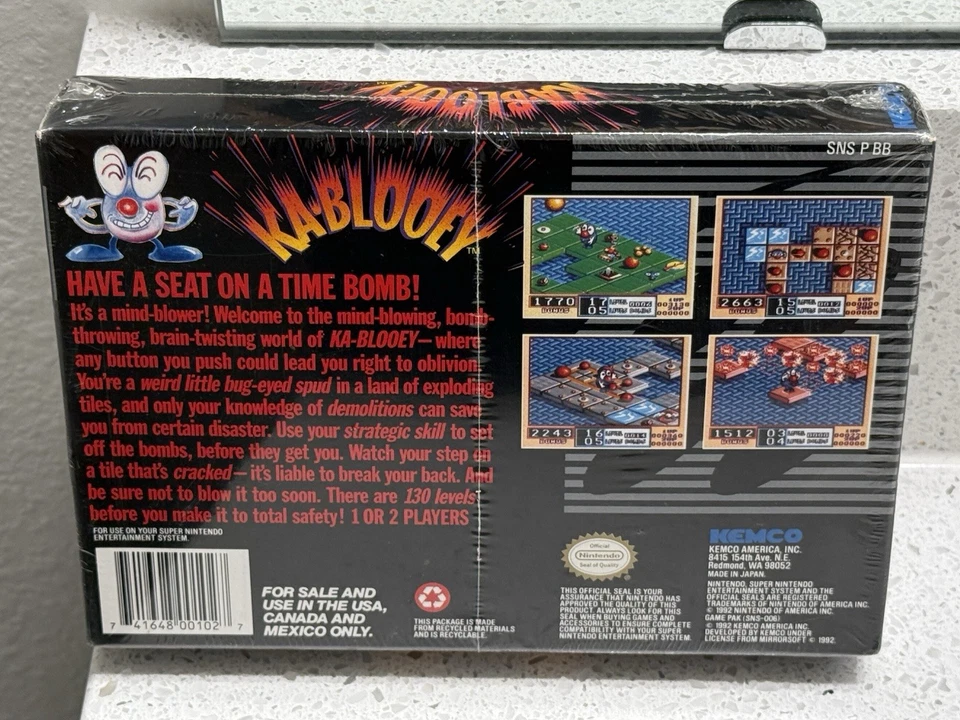BRAND NEW Kablooey (Super Nintendo SNES, 1992) FACTORY SEALED - Image 3 of 4