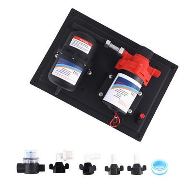 #ad 12V Marine Water Pump for RV Trailer 3GPM 45PSI with Complete Fitting Kit $82.36