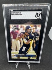 Press Pass 2005 Aaron Rodgers California Golden Bears #9 SGC 8 Football Card