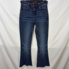 KIMES RANCH JENNIFER FRINGE FLARE WESTERN JEANS SIZE 0 27X29 ALTERED