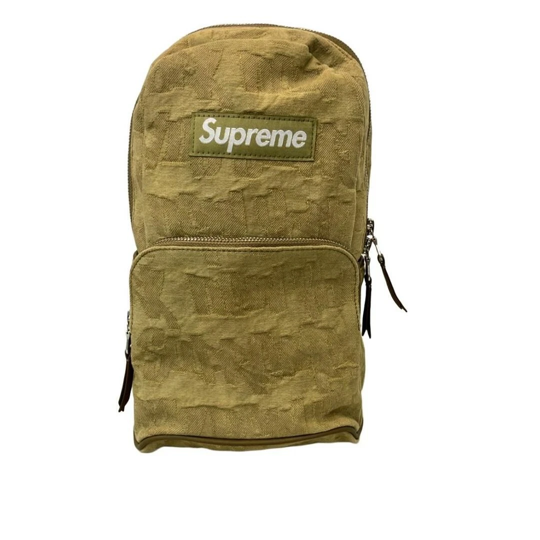 Supreme Body Bag 22SS Fat Tip Jacquard Denim Sling homme ff59cbf44f2567a335c5738