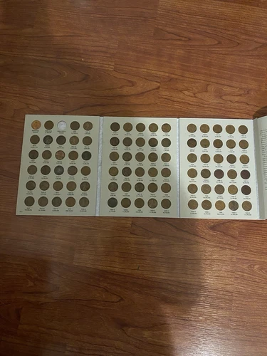 1909-1940 wheat cent collection Book Only 1909 S VDB missing!!!