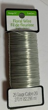 FloraCraft 26 Gauge Floral Wire Bright Silver Free Shipping