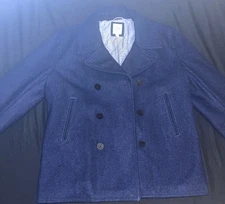 Gap Wool Peacoat Vintage Mens Large Navy
