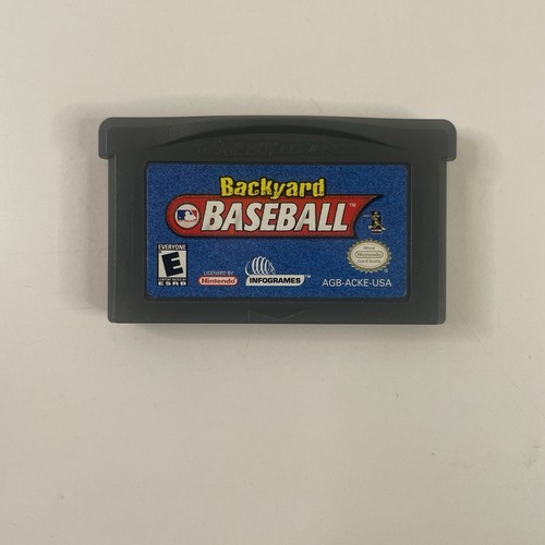 Backyard Baseball (Nintendo Game Boy Advance GBA) Authentic Game Tested