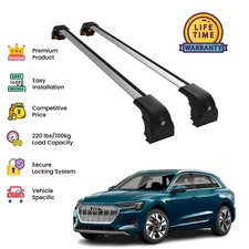 Premium Quality Roof Rack Cross Bar set for Audi e-tron 2019-2023-Silver