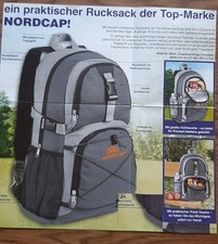 Mochila Unisex de "Nordcap", Gris, ¡con Compartimento Frigorífico!