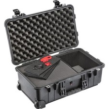 Pelican 1510TPF Protector Carry On Case with Trekpak/Foam Hybrid Insert, Black