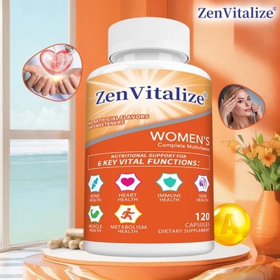 Multivitaminpräparat, 6-in-1, unterstützt 6 wichtige, allergenfrei, 30 120 Kaps