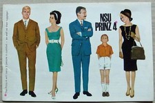 NSU PRINZ 4 Car Sales Brochure c1963 #DW 2139 1500 1411