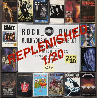 #ad $1 and UP 80s 90s METAL Buy $25 get free shipping CASSETTE TAPES BUILD YOUR LOT $19.00
