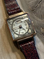 1950's RARE Ladies MOVADO Gold Capped "Day-Date" Watch in Running condition!