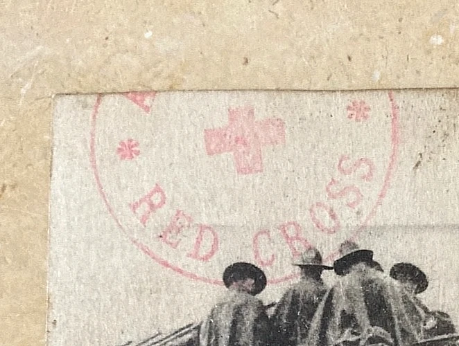 WW1 US MARINE CORPS 2DA DIVISIÓN PASE A AMERICAN RED CROSS SHOW RENNES, FRANCIA Foto 4 de 4