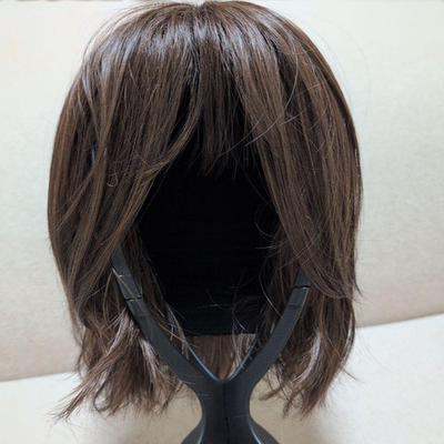 #ad Medical Synthetic Medium Bob Wig with Bangs UB Maron Beige Used Japan $97.35