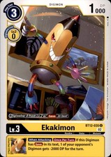 Ekakimon BT12-035 U Uncommon Across Time Digimon Near Mint