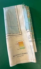 USAAF ESCAPE & EVASION SURVIVAL MAP S.BORNEO/W.JAVA 1944