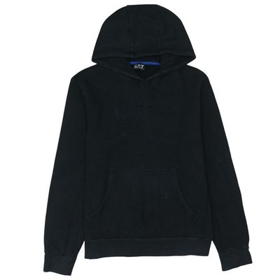 Emporio Armani EA7 Herren Schwarz Medium Pullover Hoodie Sweatshirt