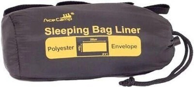 Acecamp Model 3966 Rectangular Sleeping Bag Polyester Liner w/Stuff Sack