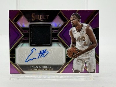 2022-23 Panini Select Black Relic Refractor Prizm EVAN MOBLEY AUTO (#'d / 99)