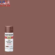Flat Protective Enamel Spray Paint 12 oz 6 Pack Rust Prevention Indoor Outdoor